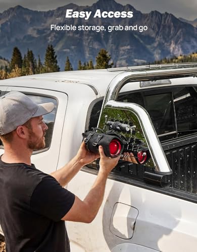 Image of JOYTUTUS Roll Bar for Mid-Size Truck Stainless Steel Chase Rack Pickup Sports Bar Compatible with Tacoma, Gladiator JT, Frontier, Canyon, Colorado, Ranger