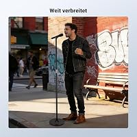 NEEWER Microphone Stand, Mikrofonständer Boden, 3 teilig verstellbare abnehmbare Mic Clip Halterung mit beschwertem Sockel, kompatibel mit Blue Yeti HyperX QuadCast Shure SM58 Samson Q2U Fifine K669B – Ansicht 7