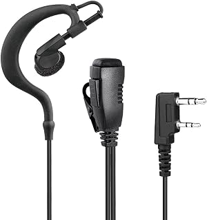 Radio Earpiece with PTT Mic, K-Type Headset for Kenwood