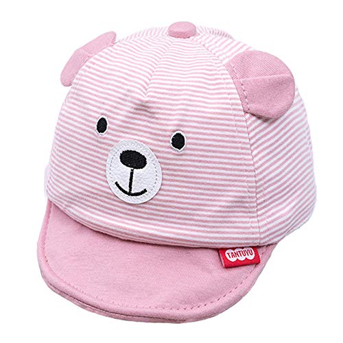 Baby Caps Summer Girl Boys Sun Hat with Ear Spring Summer Newborn Baseball Cap Striped Sunhat