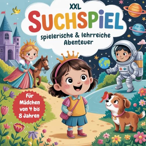XXL Suchspiel - spielerische & lehrreiche Abenteuer für Mädchen von 4 bis 8 Jahren (XXL Suchspiel Abenteuer für Kinder von 4 bis 8 Jahren)