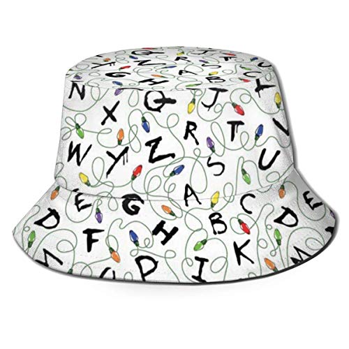 Jacklee - Gorro de viaje unisex con diseño de girasoles Stranger Letter Things White Cover case Negro Talla única