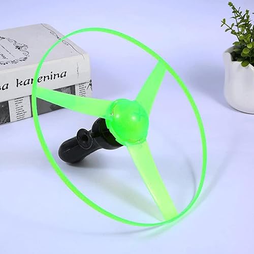 Miniatura 9 de Alipis Juguetes para niños, 3 unidades, lanzador de discos voladores, juguete para exteriores que brilla en la oscuridad, juguetes con platillo y
