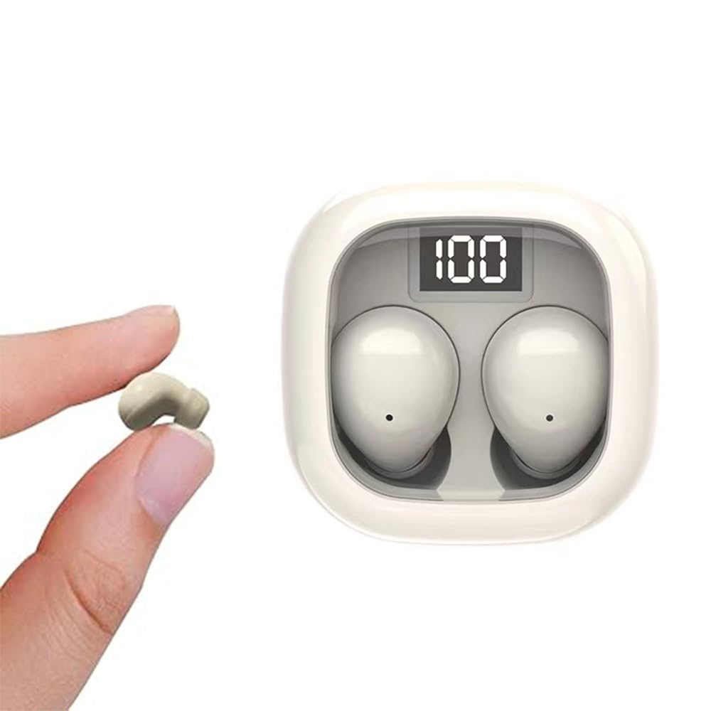 Omukouke Sleep Earbuds for Side Sleepers,Low Profile Micro Tiny Discreet Hidden Earbuds for Work,Hidden Headset for Small Ears,with Mic for Phone,25