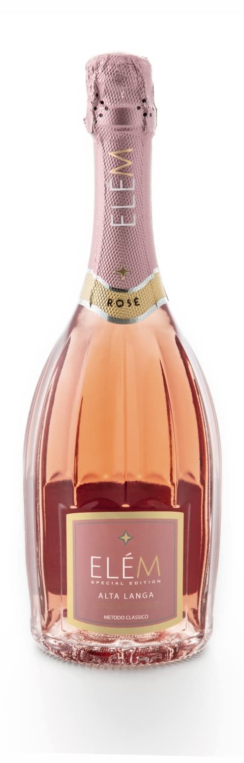 ELÈM Altalanga DOCG Rosè Pas Dosè Metodo Classico con Bracciale Tennis - Confezione Regalo - 1 x 750 ml