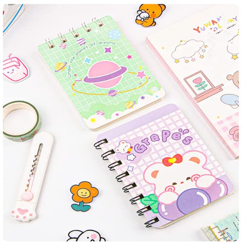 Spiral Notebook，12Pcs3 × 7 Inchmini Pocket Notebook Set,80 Sheets -160 Pages Journals For Study And Notes,Pocket Notebook For Travel, Student Memo #TOP3