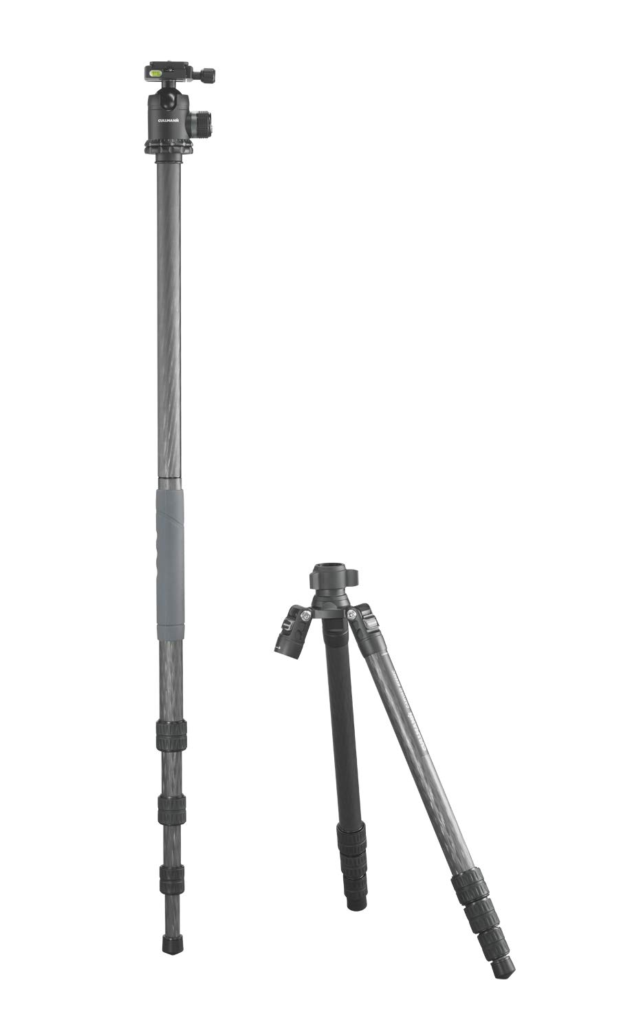 Trípode de carbono Cullmann CARVAO 828MC (máx. 164, altura de extensión 5 cm, tamaño del paquete 49 cm, capacidad de carga 15 kg, peso 1730 g)