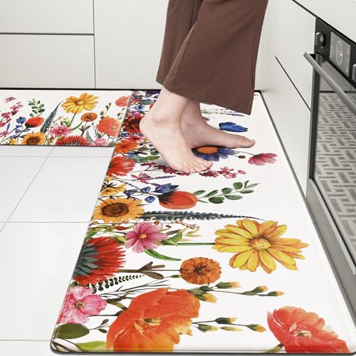Aspmiz Spring Floral Kitchen Mats For Floor thumb #2