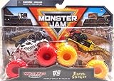 Monster Jam Die-Cast Monster Trucks, 1:64 Scale, Kids Toys for Ages 3 and up 2 Pack Series 24 (Monst