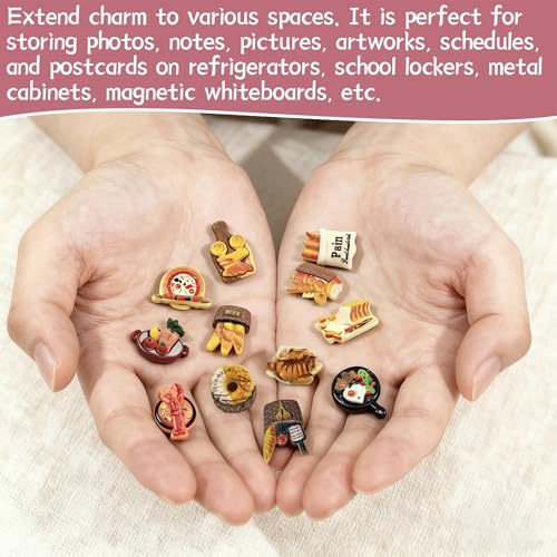 36 imanes decorativos para refrigerador en resina miniatura 6