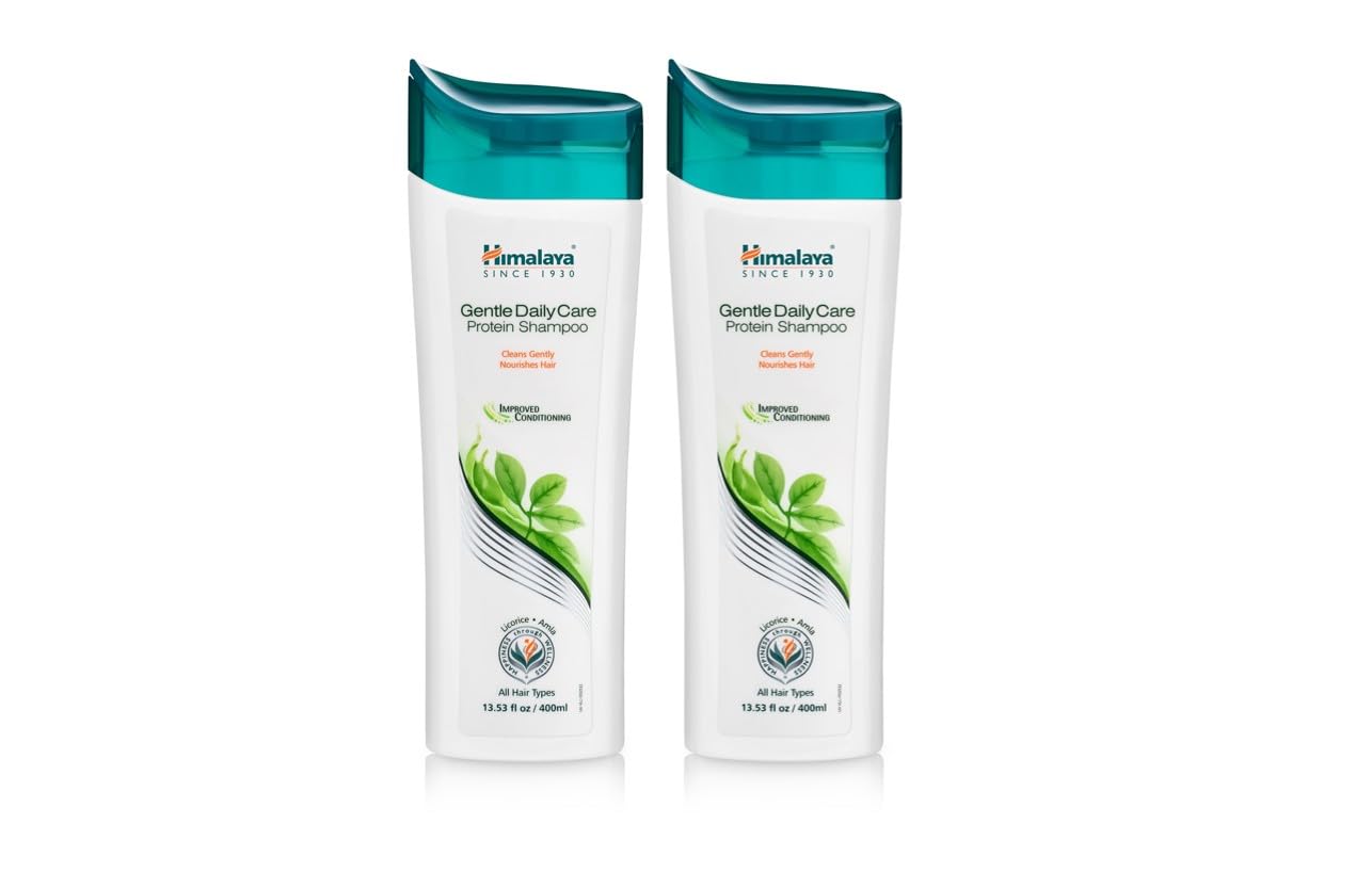 Himalaya Gentle Daily Care Natural Protein Shampoo, protects from daily wear and tear , Gently cleanses & strengthens, With Chickpea, Licorice & Amla, For Women & Men , 200 ML