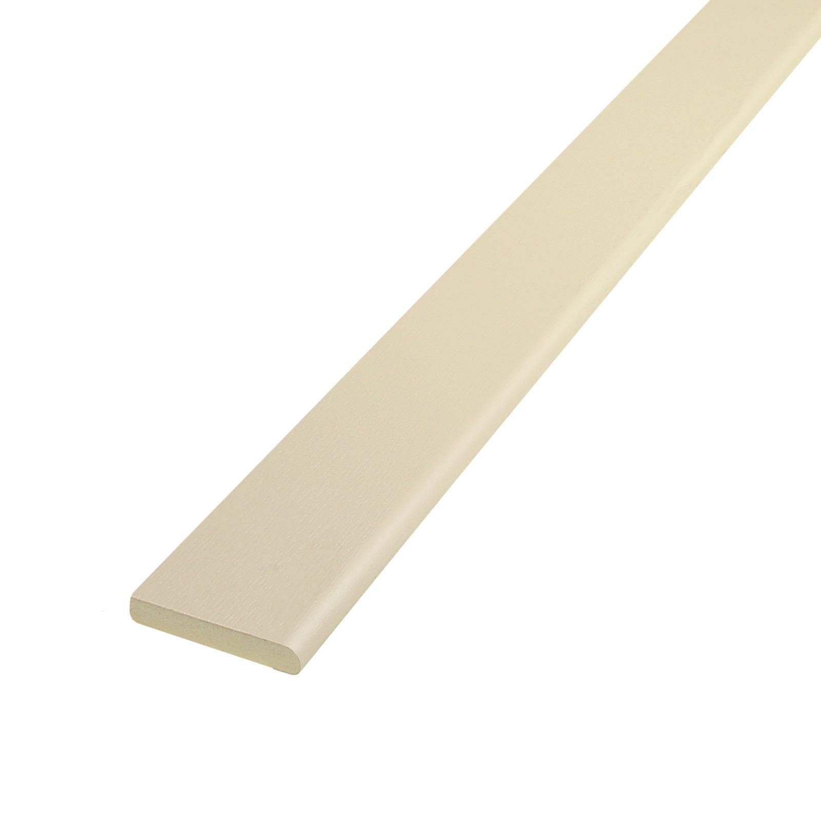 Pencil Round uPVC Architrave Trim (5m) - 45mm, Cream