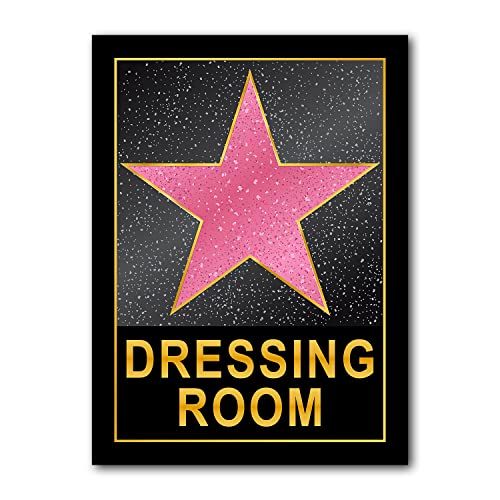 Image of HK Studio Dressing Room Decor for Teen Girls 10" x 15" - Pink Star Y2K Room Decor Aesthetic
