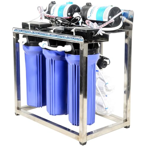 Image of Apec Water 25 LPH Commercial RO + UV Water Purifier with Double Pump Purification and Fully Automatic Function, TDS Adjuster, Blue