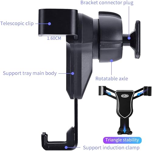 Miniatura 5 de KUCOK Soporte de teléfono para automóvil para BMW X5 2019-2023 y X6 2020-2023, soporte para teléfono celular para ventilación de automóvil, soporte