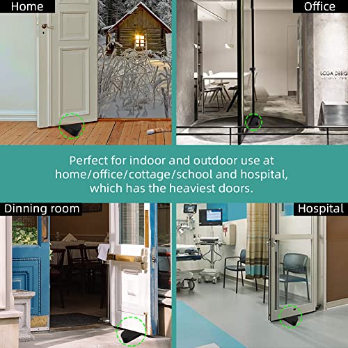 Eioumax Big Door Stopper, Heavy Duty Rubber Door Stop Wedge,Multi Surface Design,Non-Scratching Door Stop 2 Pack #TOP4