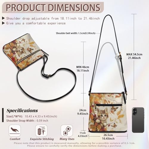Image of Leather Purses for Women, Leather Hobo Bags for Women Travel Sling Purse Triple Zippered Pockets Shoulder Bag