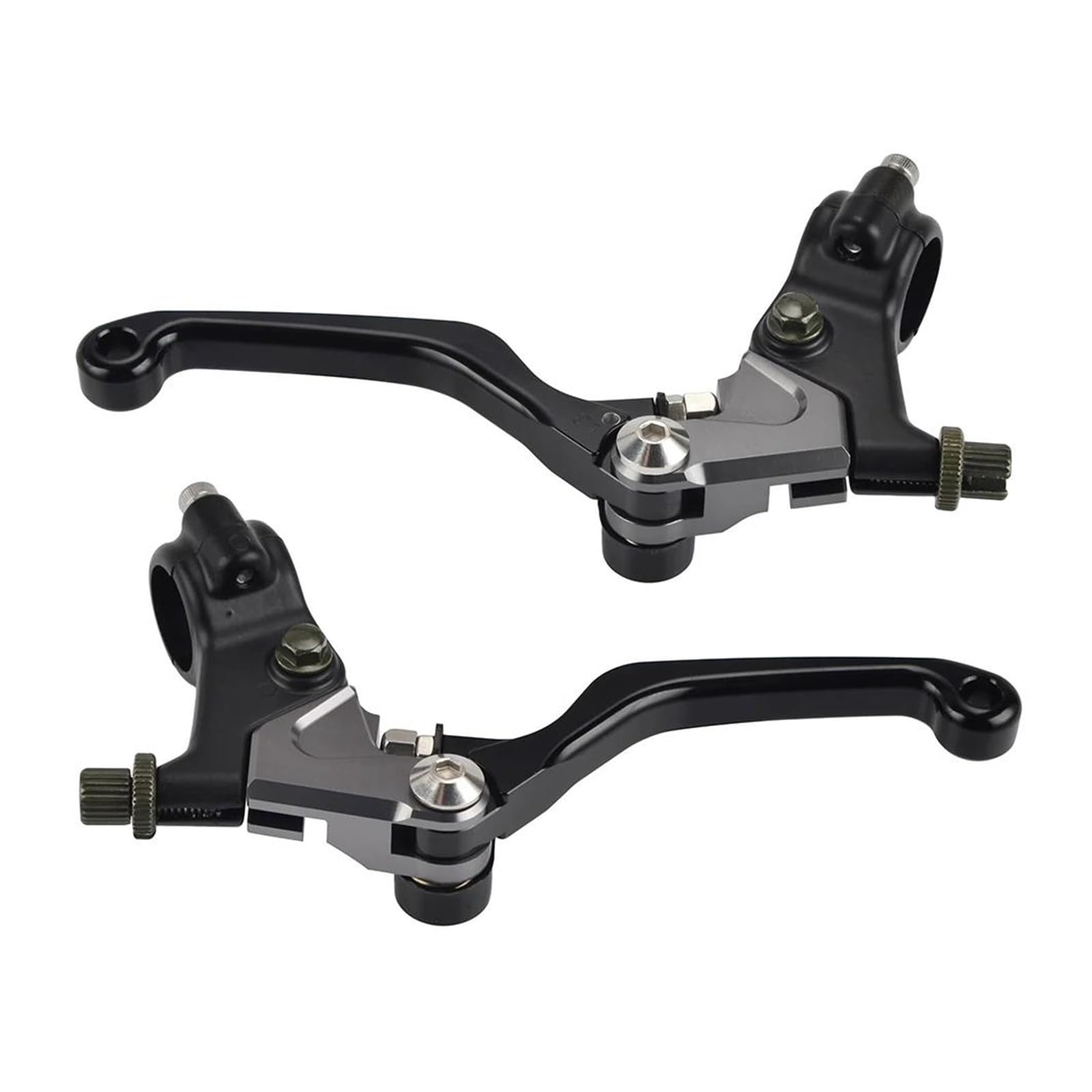 Nangaebppw Black For Suzuki Tm125 For Challenger 1973 1974 1975 Motorcycle Cnc Aluminum Shorty Brake Clutch Lever Kit(Black)