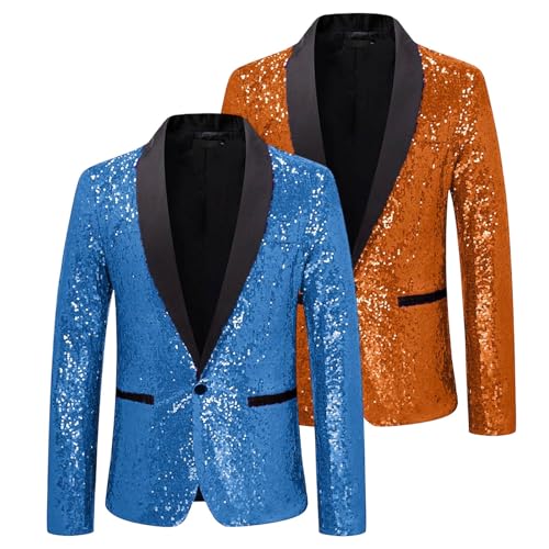 Blazer à paillettes homme élégant pour briller en soirée disco et clubbing