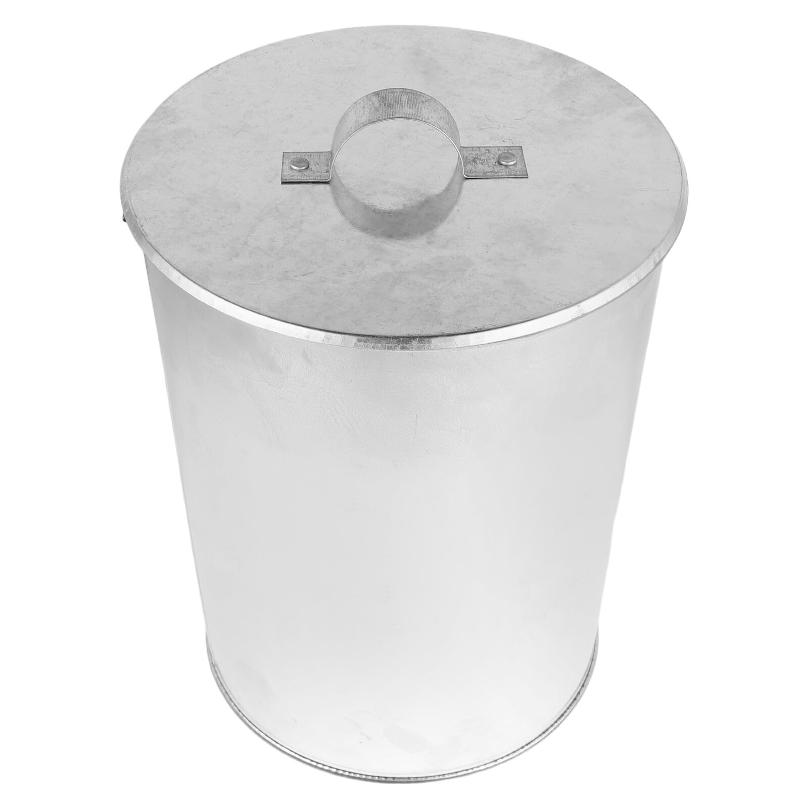 Alipis Secchio per Cenere in Ferro Zincato 18l con Coperchio, Contenitore per Cenere e Carbone per Caminetti, Barbecue e Campeggio, Kit Portatile per Smaltimento Sicuro e Raffreddamento