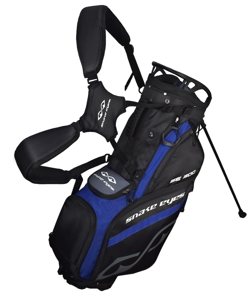 Snake Eyes SE300 Hyrbid Golf Stand Bag Black/Blue/Grey