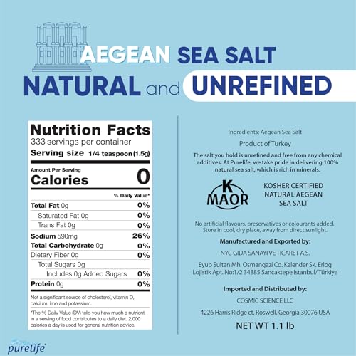 Purelife Sal Marina Gruesa Egeo 500 g miniatura 2