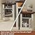 AHB 70" Fireplace TV Stand for TVs Up to 80" with 64" Electric Fireplace and 2 End Tables, Entertainment Center Led Light TV Consoles for Living Room, Farmhouse Media Console Table