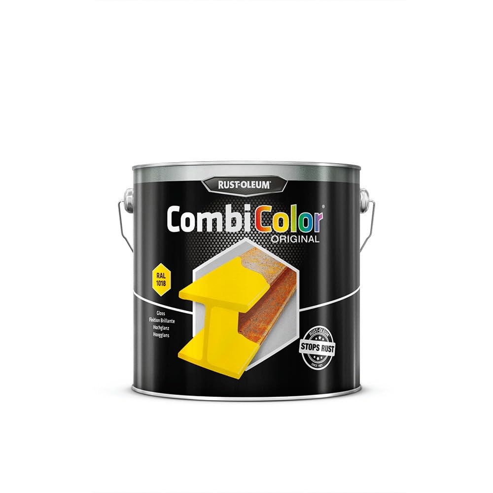 RUST-OLEUM 7343.2.5 Combicolor Original, Superior Metal Protection, Direct To Rust, Light yellow-RAL 1018 — image 1