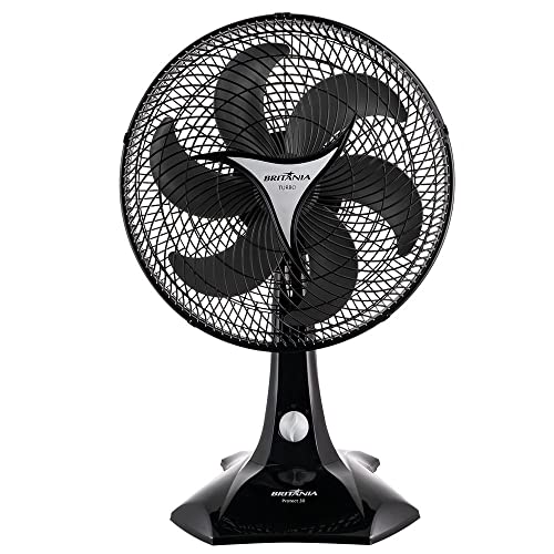 Melhor ventilador custo benefício: os 10 melhores em 2025 7 Ventilador Britânia Protect 30, 127v, Preto, 3 velocidades, Hélice de 6 pás,...