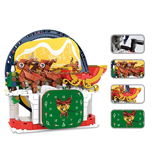 Mocdiy Technik Weihnachtsauto Bausteine,HT-92039 Rentierwagen Bausatz Spielzeug,976 Teile Weihnachtsmann Auto Modell… – Bild 3