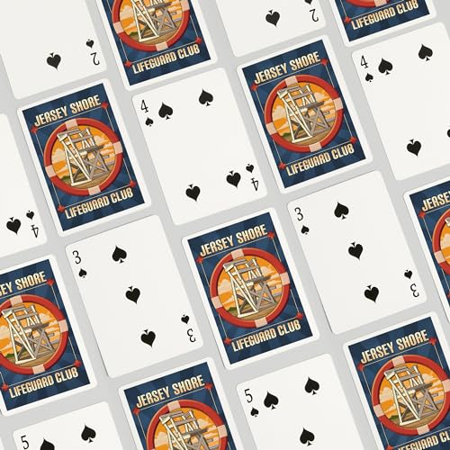 Lantern Press Naipes Poker Jersey Shore Lifeguard Club miniatura 4