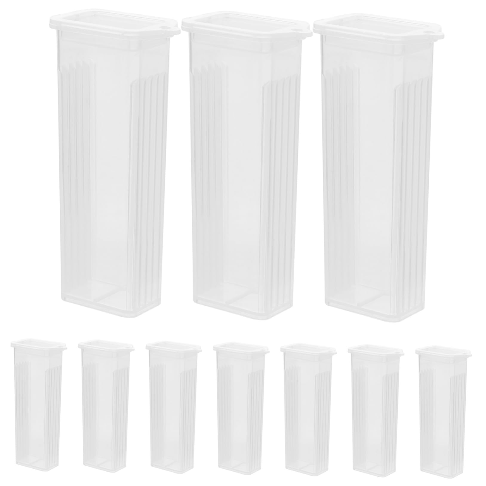 KICHOUSE 10 Pcs Microscope Slide Storage Box Pathological Slide Mailers Slide Holder Case for Slides