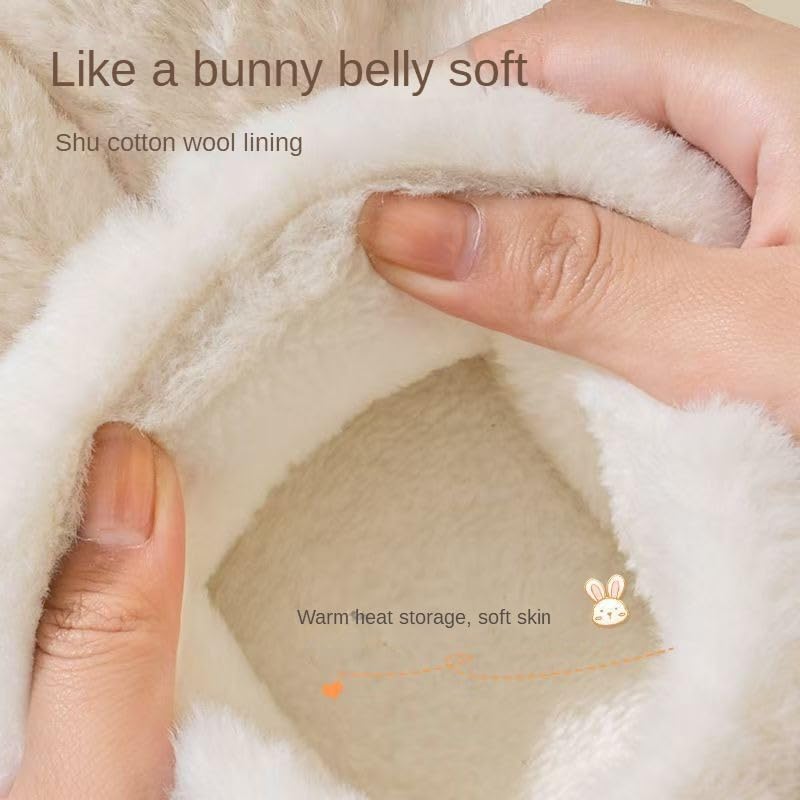 Cute Fuzzy Slippers Rabbit Women Memory Foam Fluffy Winter House Shoes Indoor and Outdoor4