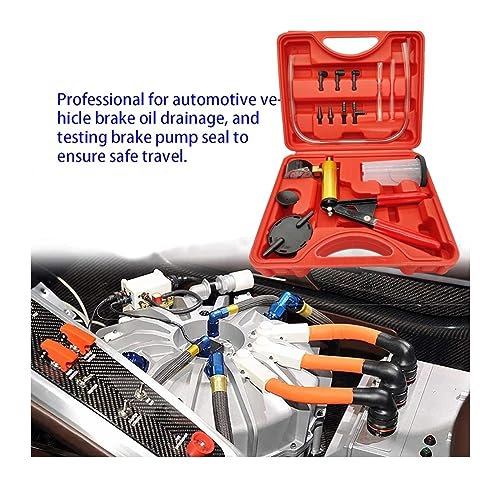Bomba de Vacío Manual para Llenado de Frenos, Kit de Herramientas de Prueba con Manómetro para Servicio de Aire Acondicionado y Diagnóstico Automotriz miniatura 7