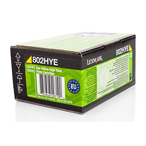 Toner Lexmark 80C2HYE Jaune haute capacité pour éviter les pannes