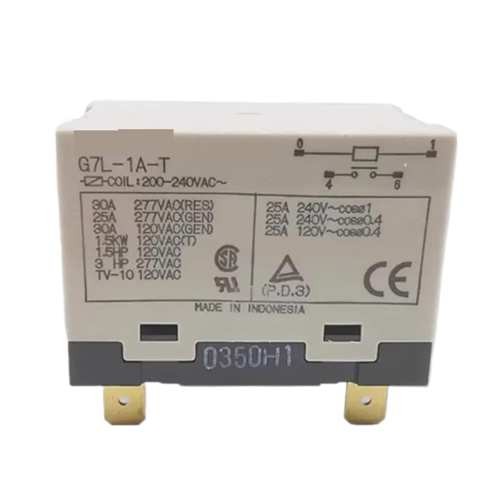 CJKXPZMH G7L-1A-T relay 30A 200-240VAC 4-pin G7L-1A-T