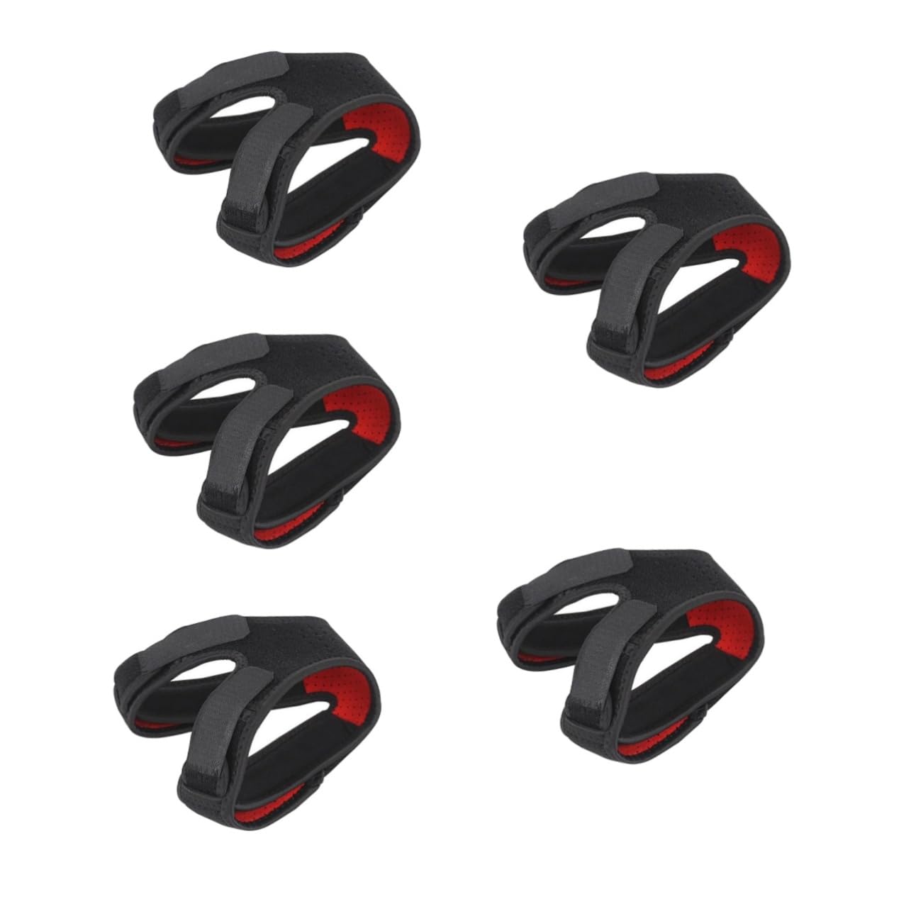 Mobestech 5pcs Sports Knee Brace Lightweight Patella Support Strap for Running Hiking Fitness Wear-resistant Breathable Elastic Material for Joint Stability Injury Prevention Lining