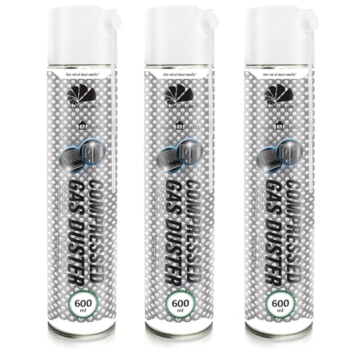 AABCOOLING 3 x 600ml Home&Office Druckluftspray K1 Air Duster, Staubgebläse, Reinigungspray PC Duster, Druckluft Spraydose, Büromaterial, Bürogeräte, Reinigungsgeräte, Kopierer, Bildschirmen