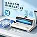 Luzrise Wire Binding Machine, 34 Disengageable Pins, 3:1 Pitch, Punches 16 Sheets & Binds 120 Sheets, Metal Spiral Binder for A4/Letter/A5/B5, Coil Binder Machine for Office/School/Home (LRB-T598)