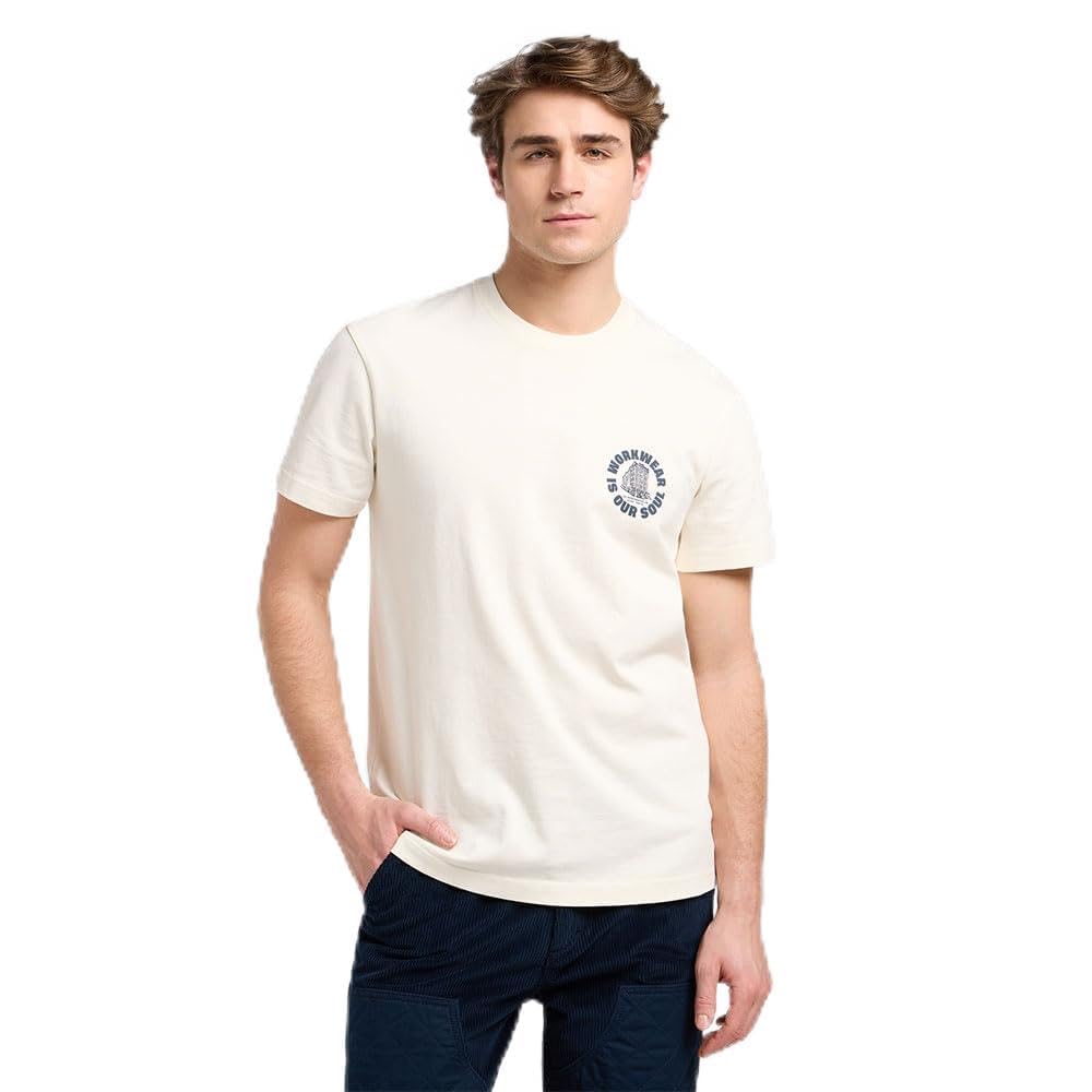 Lee Men's Ww Graphic Tee T-Shirt, Ecru I, L