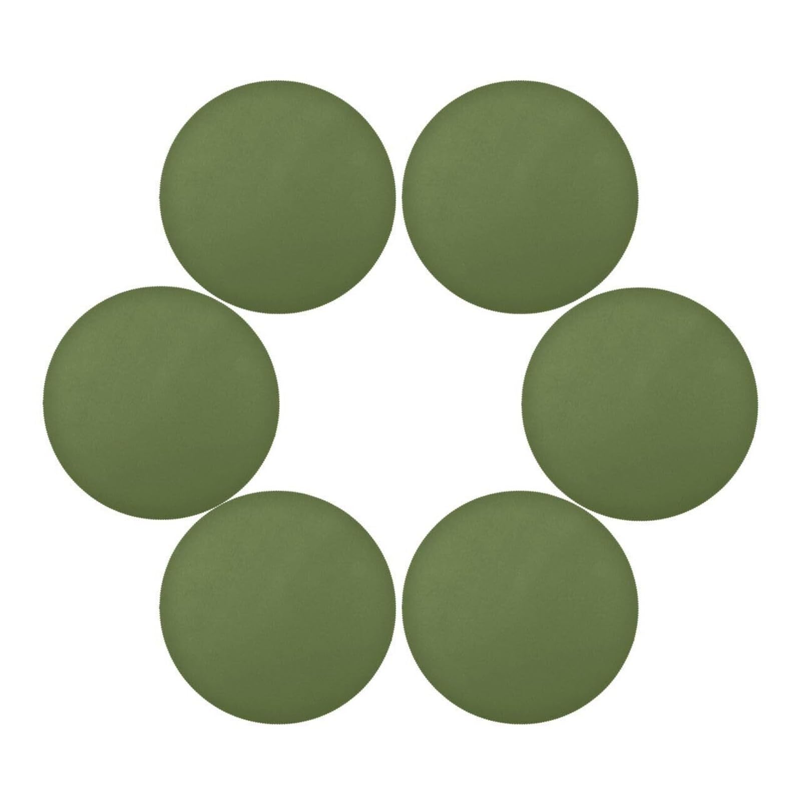 Zeahkri One Color Solid Color Placemats 4Pcs Green Solid Color Heat Resistant Placemat