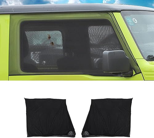 Bestmotoring Pantallas de ventana de coche para acampar 100% de protección contra insectos, rayos UV y mosquitero de coche para camping | Malla