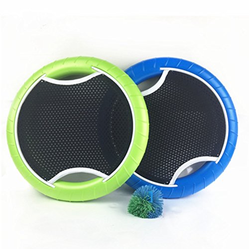 WINOMO Slap Balls Hand Trampoline Flying Bounce Ball Set for Outdoor Family Game (2Pcs Racket and 1Pcs Ball)