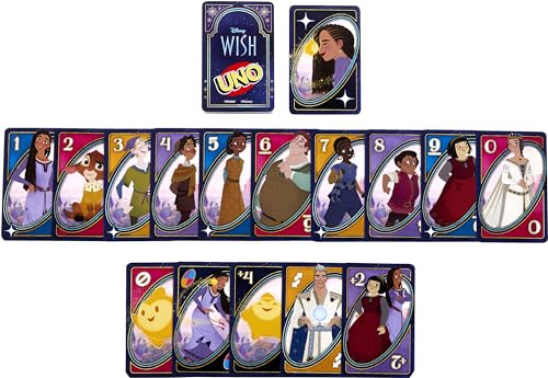 Mattel UNO Disney Grußkarten Set für Kinder, Erwachsene und Familie mit Spiel und Film inspirierter Regel – Bild 7