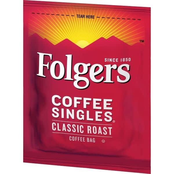 Folgers Classic Roast Instant Coffee, Single Serving, 54 OFF
