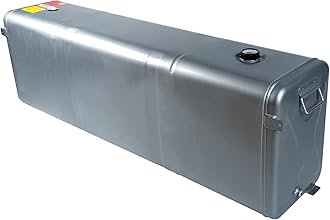 58 Gallon Aluminum Fuel Cell Tank Rectangular Transfer Fuel Tank Auxiliary Diesel Storage for Transportation Truck
