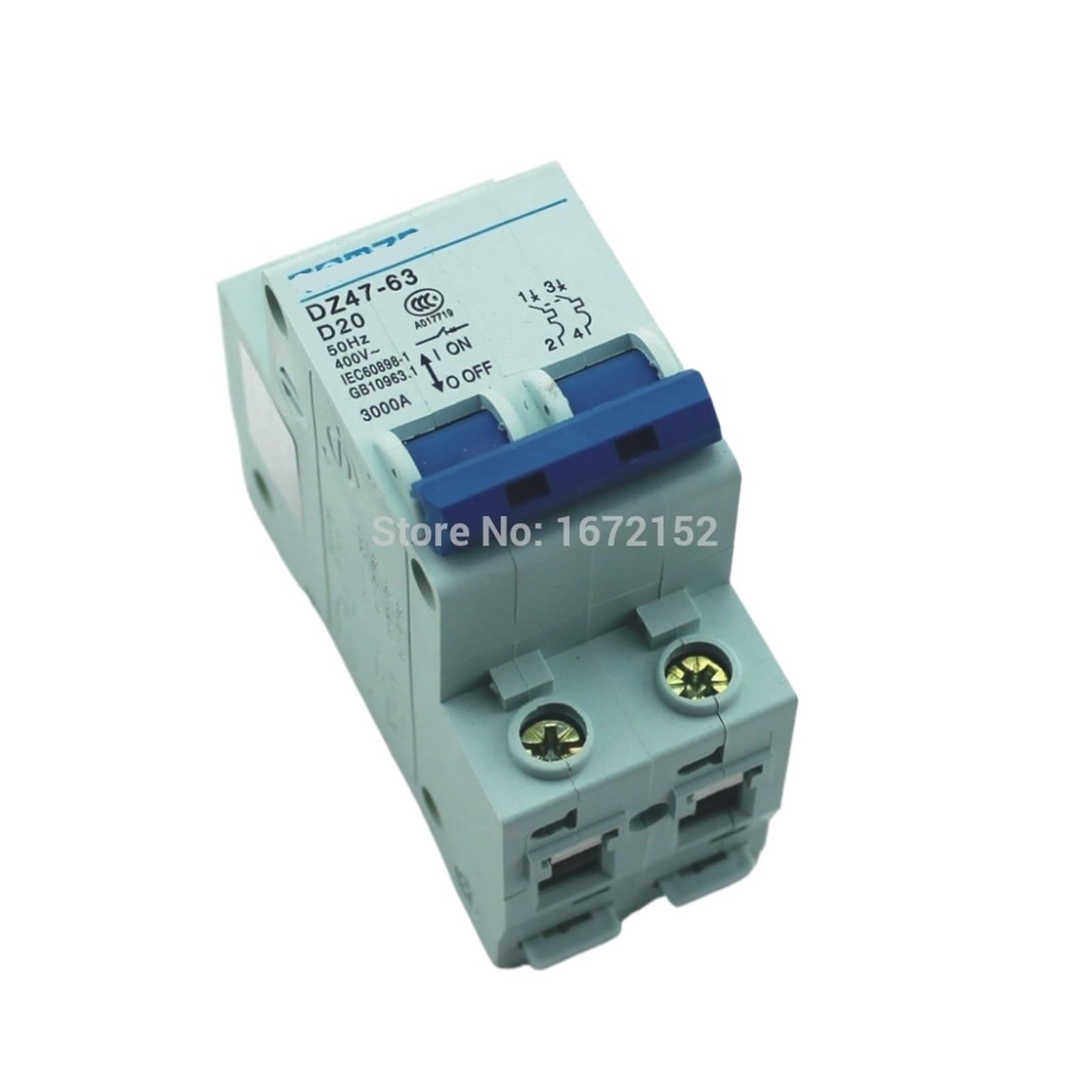 CHULKJFX 2P 20A D Type 240V/415V 50HZ/60HZ Circuit Breaker Safety