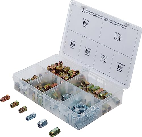 BGS 70341 | Surtido de tuercas y tornillos de unión para tubos de freno | 135 piezas