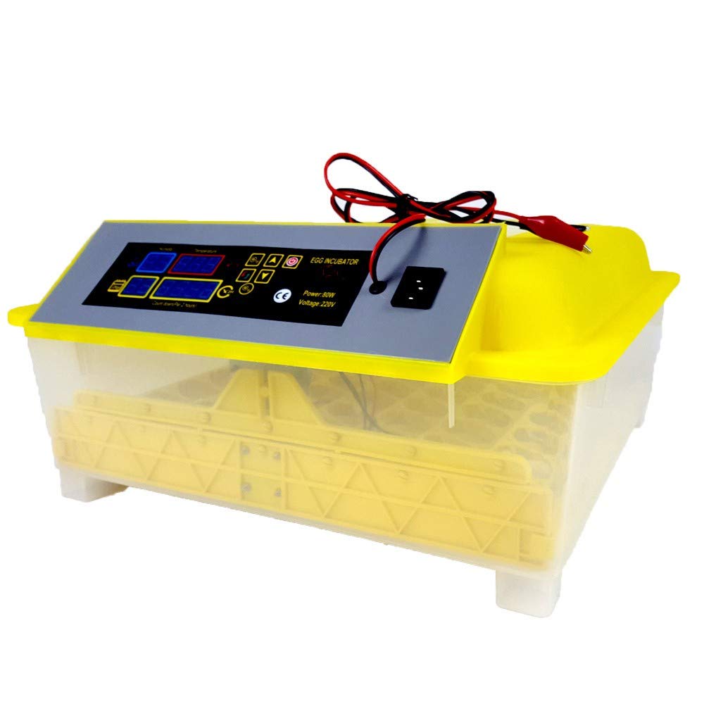 48 Capacity Digital Clear Egg Incubator by AMK Labs Brooder Hatcher Automatic Egg Turning Function Temperature Humidity Control- EU-image-11