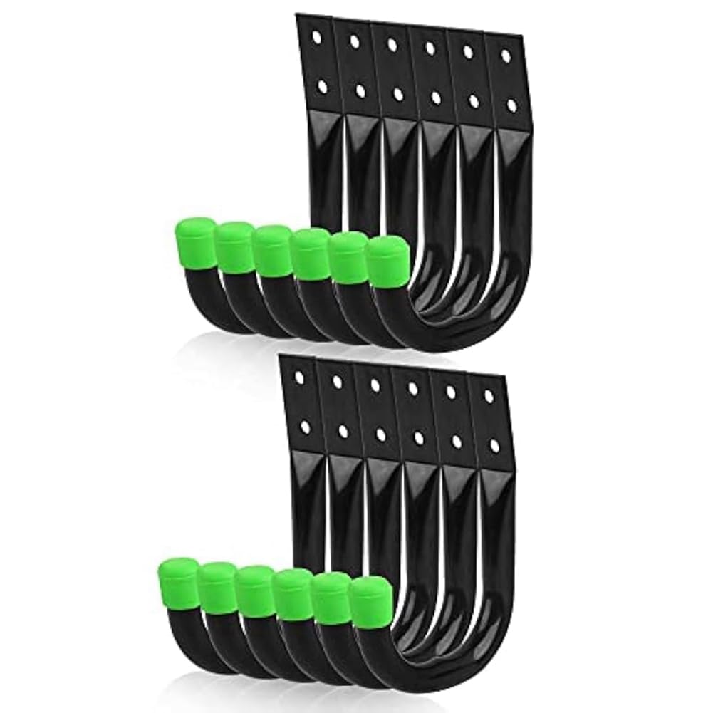 Vjsujehgy 12Pcs Heavy Duty Garage Storage Utility Hooks, Utility Hooks For Garage Wall,Bike Hooks For Garage Wall